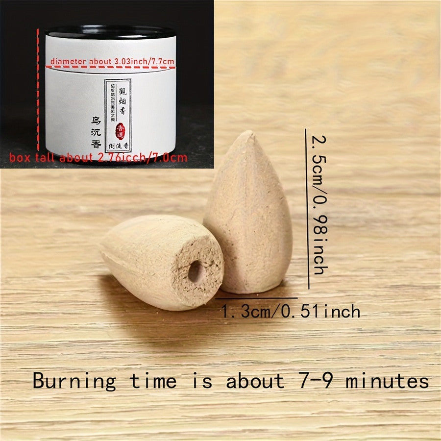 Natural Backflow Incense Cones Travel Tin