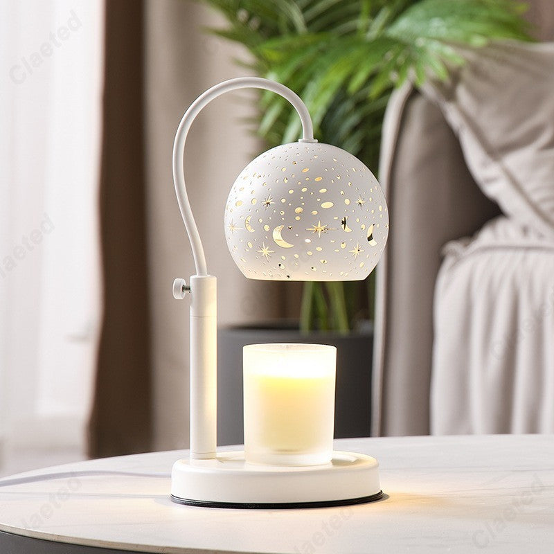 Starry Candle Warmer Lamp with Timer & Adjustable Brightness