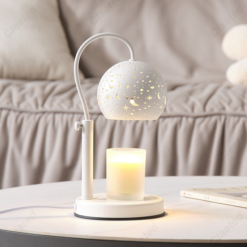 Starry Candle Warmer Lamp with Timer & Adjustable Brightness