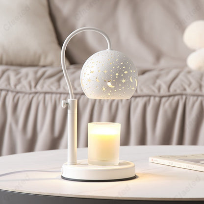 Starry Candle Warmer Lamp with Timer & Adjustable Brightness