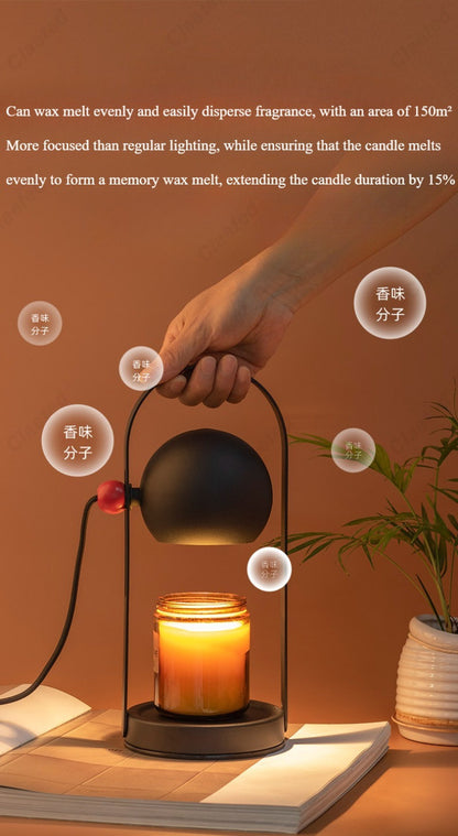 Adjustable Candle Warmer Lamp with Handle for Home Fragrance