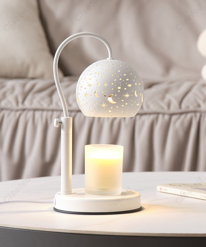 Starry Candle Warmer Lamp with Timer & Adjustable Brightness