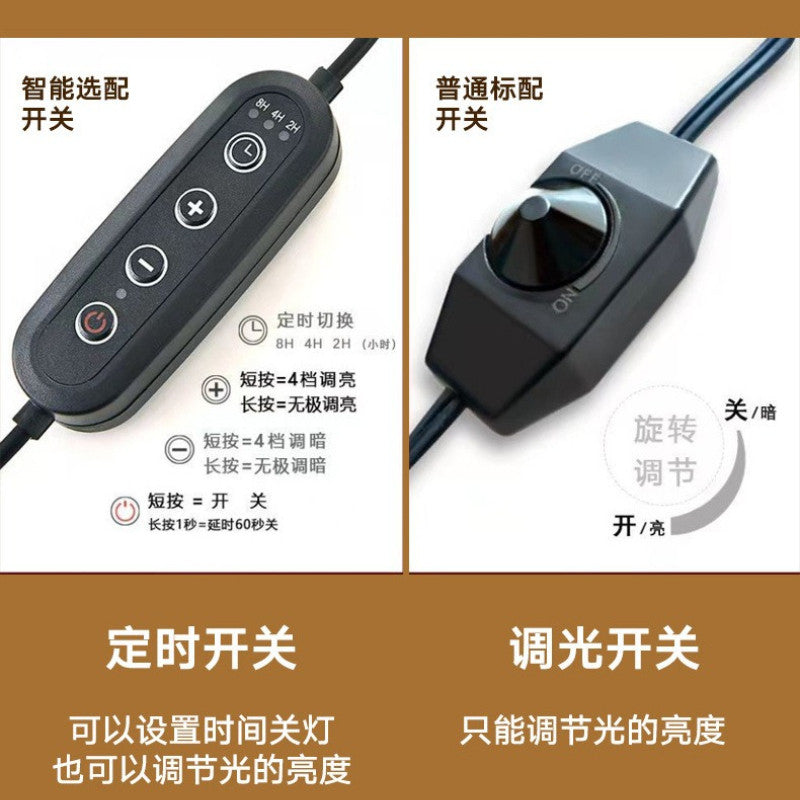 Retro Black Candle Warmer Lamp for Bedroom & Living Room