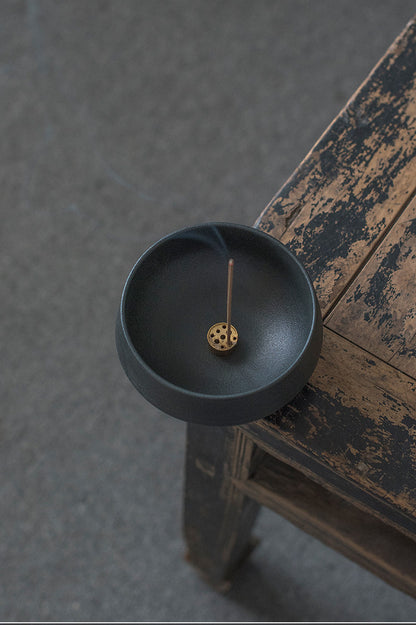 Handmade Japanese Ceramic Zen Incense Burner - The Gift Company