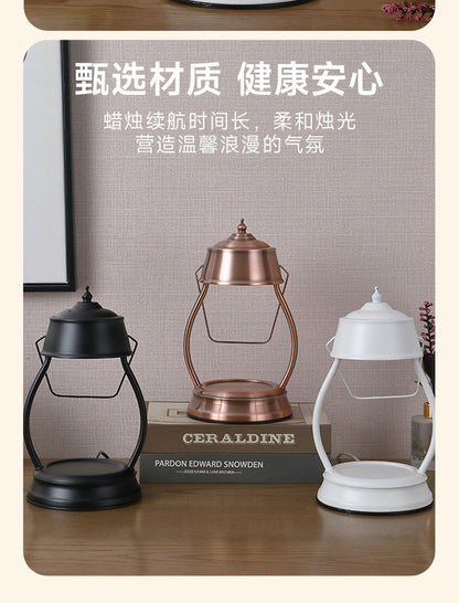 Retro Black Candle Warmer Lamp for Bedroom & Living Room