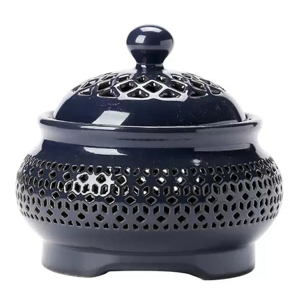 Electric Ceramic Incense Burner with Warm Ambient Light