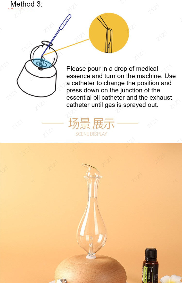 Solid Wood Waterless Essential Oil Atomiser Diffuser