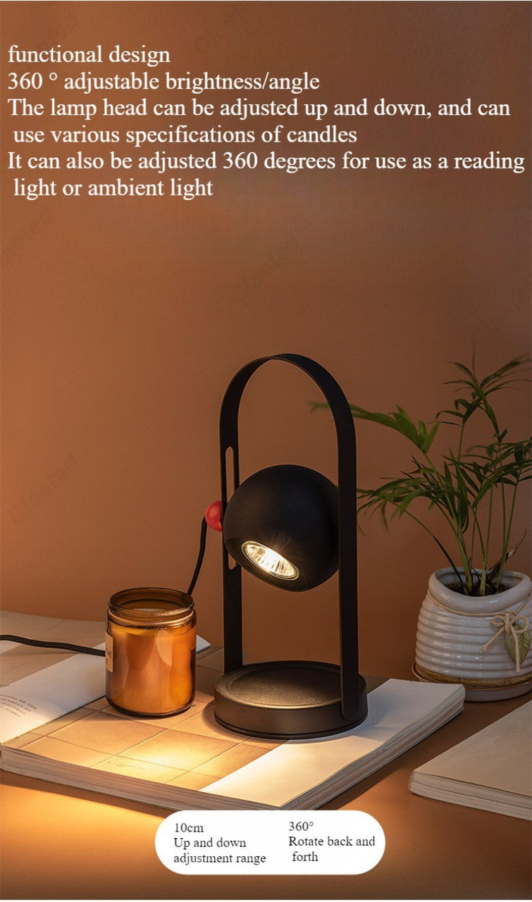 Adjustable Candle Warmer Lamp with Handle for Home Fragrance