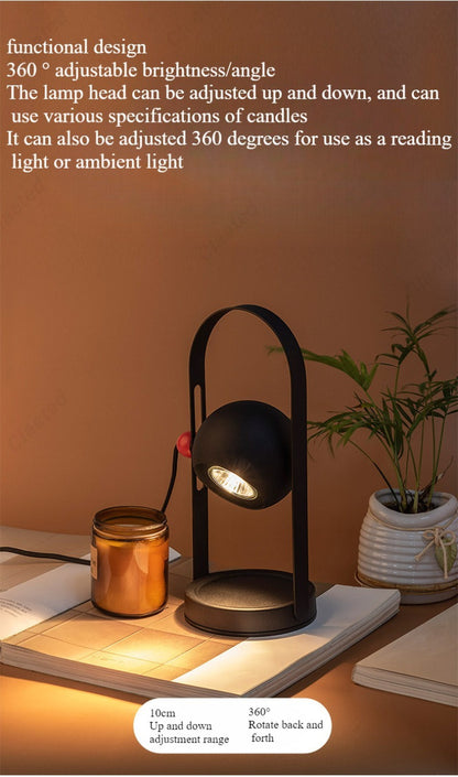 Adjustable Candle Warmer Lamp with Handle for Home Fragrance