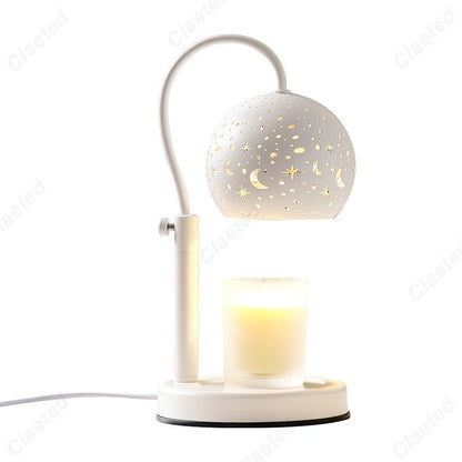 Starry Candle Warmer Lamp with Timer & Adjustable Brightness