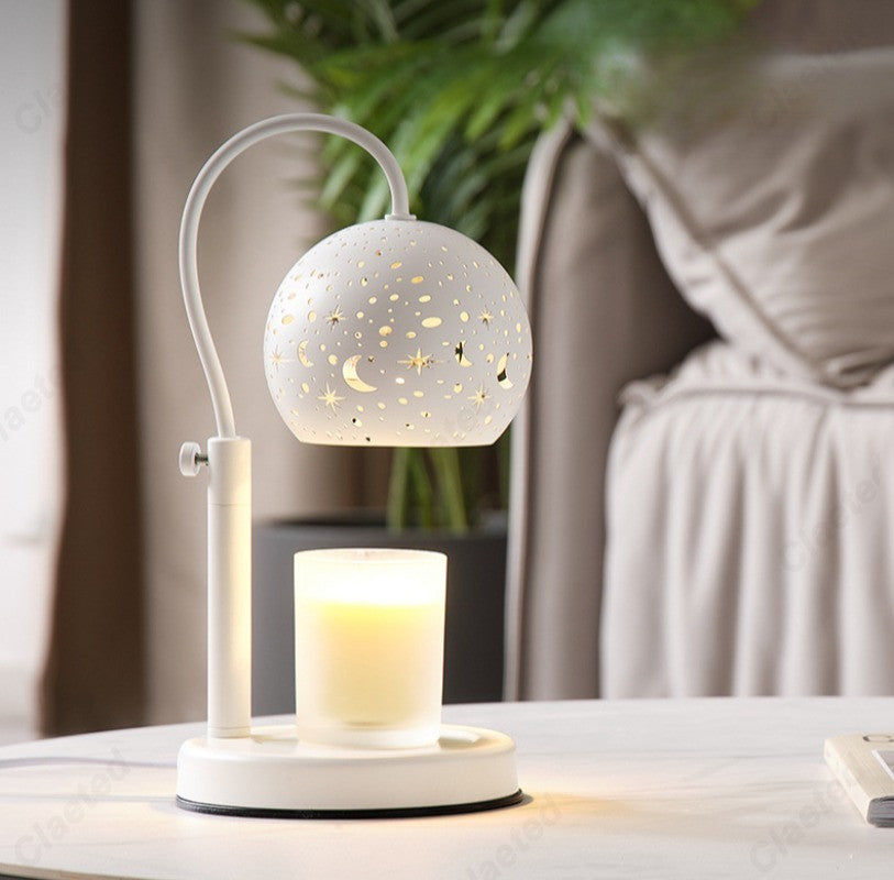 Starry Candle Warmer Lamp with Timer & Adjustable Brightness