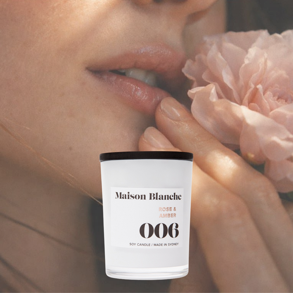 Maison Blanche 006 Rose & Amber Petite Candle 60g – official Maison Blanche product image 6