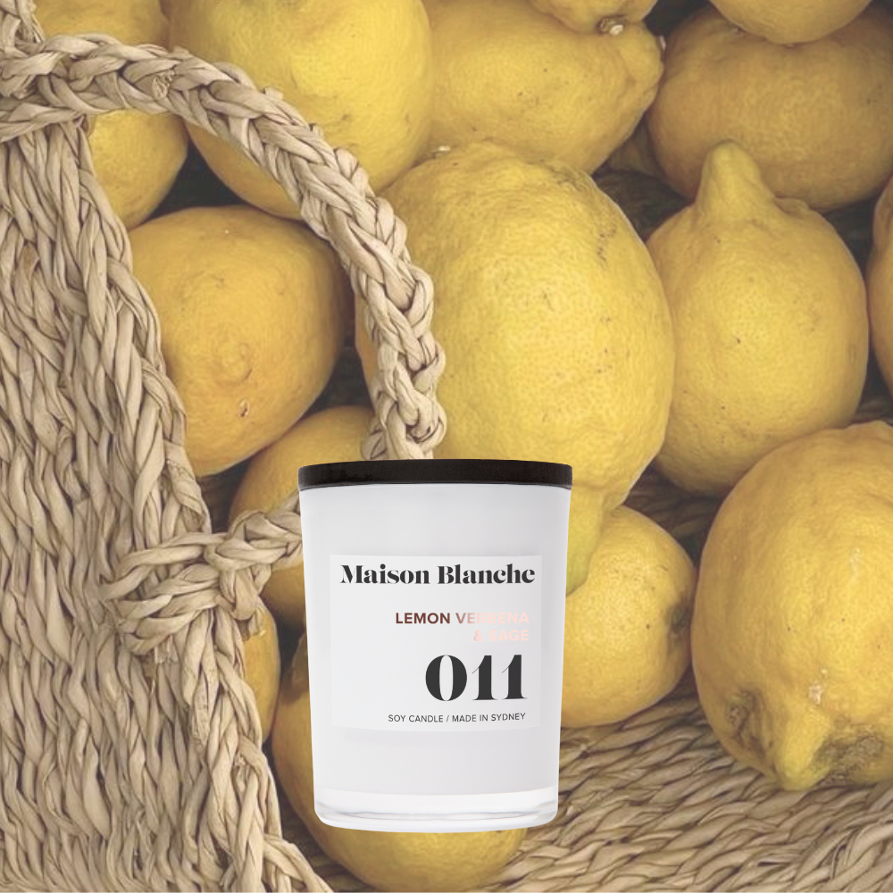Maison Blanche 011 Lemon Verbena & Sage Petite Candle 60g – official Maison Blanche product image 3