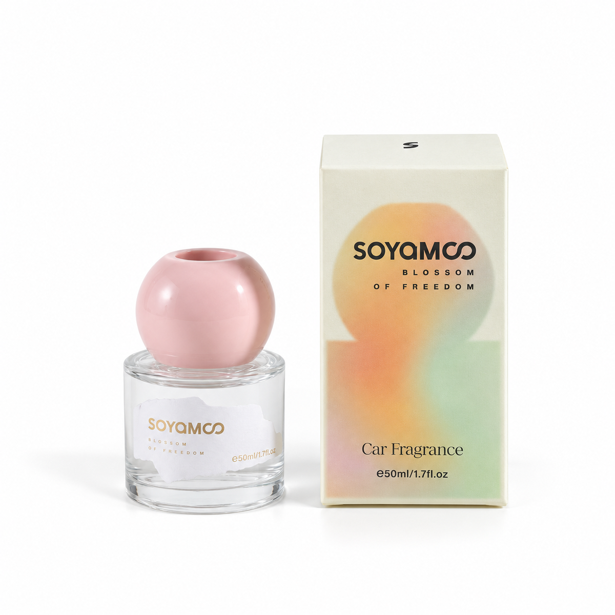 SOYAMOO Golden Osmanthus Mini Round Car Diffuser 50mL