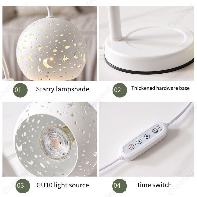 Starry Candle Warmer Lamp with Timer & Adjustable Brightness