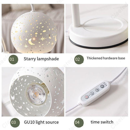 Starry Candle Warmer Lamp with Timer & Adjustable Brightness