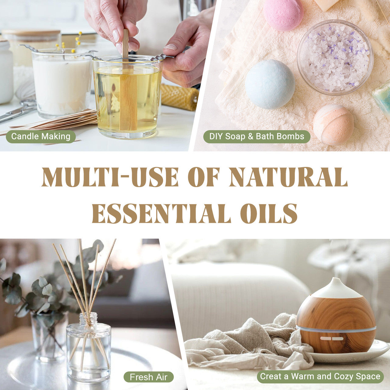 Aromatherapy Essential Oil 100mL for Diffusers