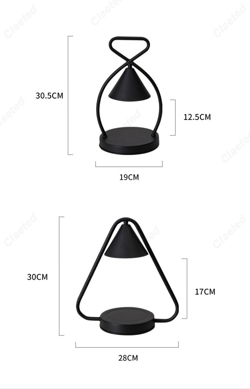 Minimalist Wrought Iron Candle Warmer Lamp
