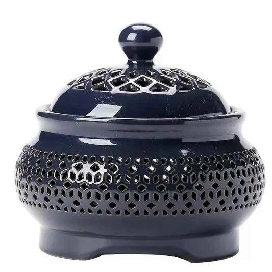Electric Ceramic Incense Burner with Warm Ambient Light