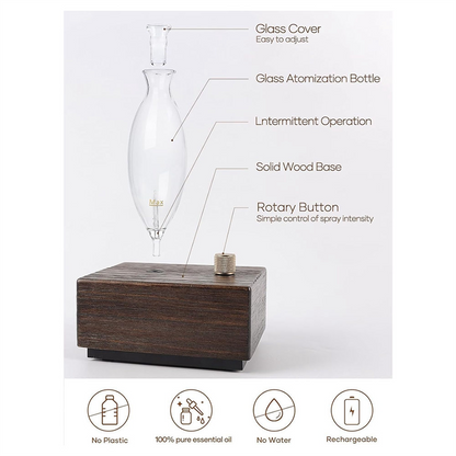 A11R Cordless Waterless Essential Oil Diffuser for Large Rooms