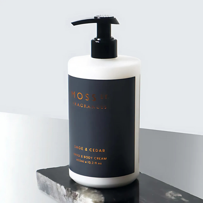 MOSS ST Sage & Cedar Hand & Body Cream 450mL