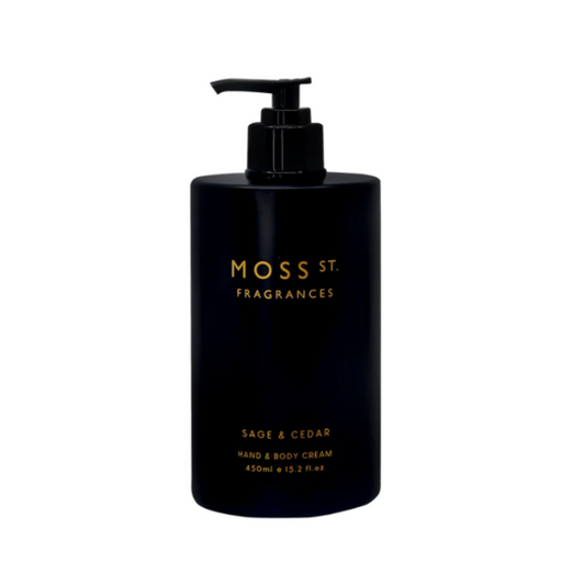 Moss St. Fragrances Sage & Cedar Hand & Body Cream 450ml