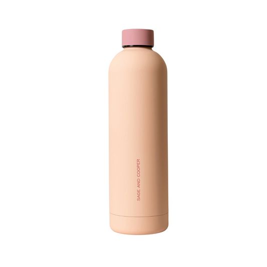 Sage & Cooper Allegra Water Bottle Blush Rose 1L