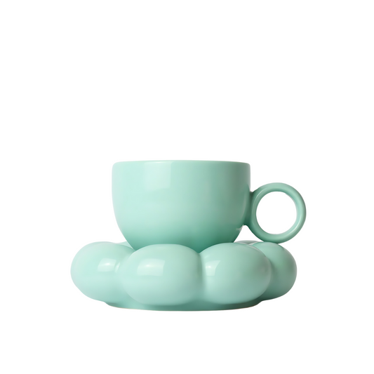 Sage & Cooper Lottie Mug & Saucer Set - Blue