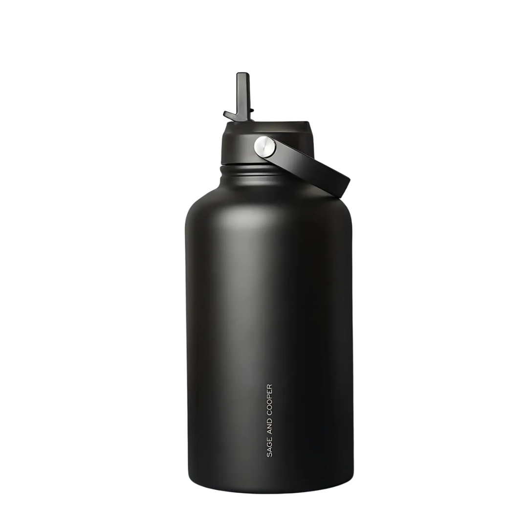 Sage & Cooper Insulated Drink Bottle 1.8L - Black