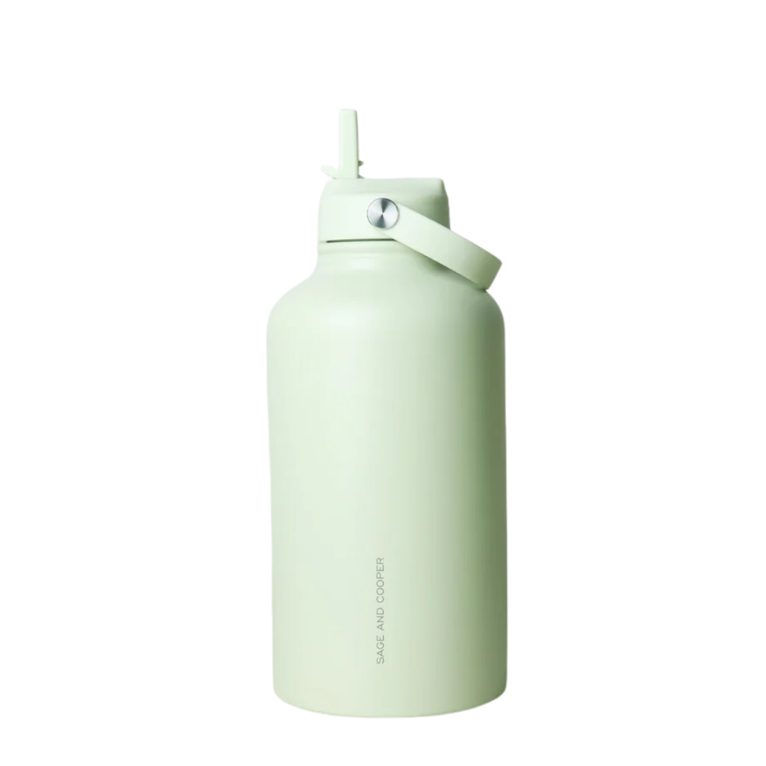 Sage & Cooper Insulated Drink Bottle 1.8L - Light Green