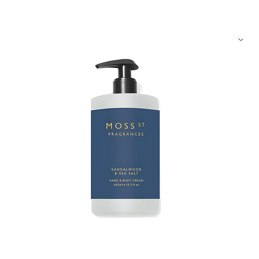 MOSS ST Sandalwood & Sea Salt Hand & Body Wash 450mL