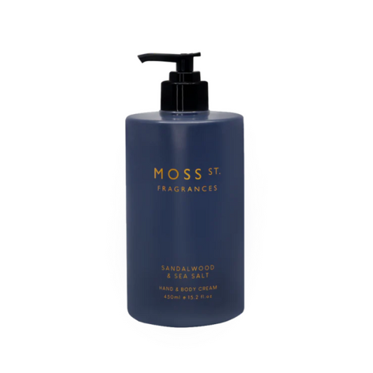 Moss St. Fragrances Sandalwood & Sea Salt Hand & Body Cream 450ml