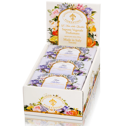 Saponificio Artigianale Fiorentino Iris and Wisteria Bar Soap 6 x 250g