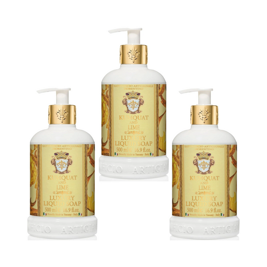 Saponificio Artigianale Fiorentino Kumquat & Lime Hand Wash Set of 3 x 500mL