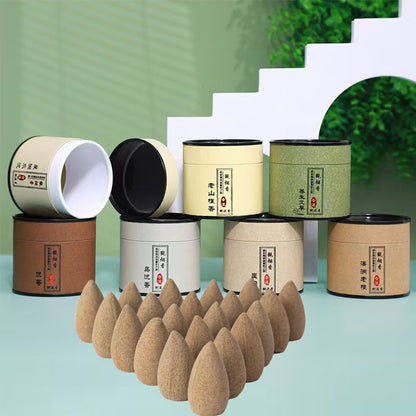 Natural Backflow Incense Cones Travel Tin