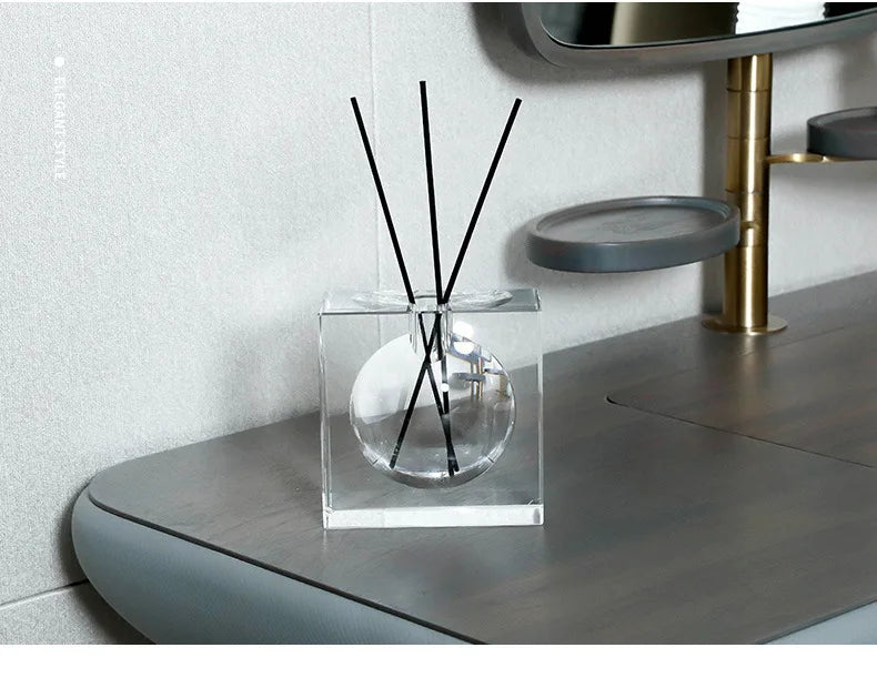 Square Clear Glass Reed Diffuser Bottle – view 12