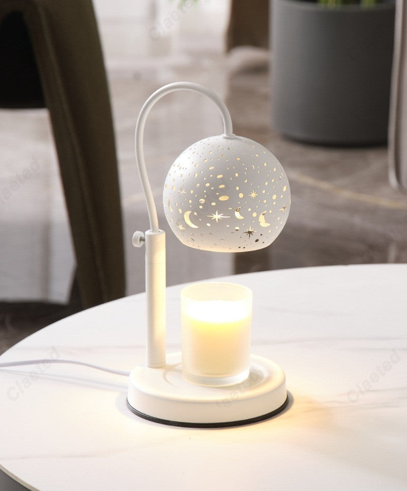 Starry Candle Warmer Lamp with Timer & Adjustable Brightness
