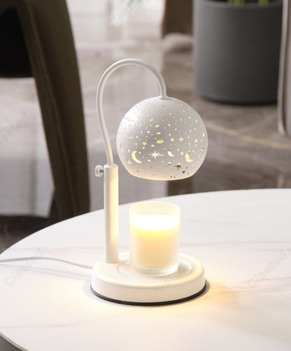 Starry Candle Warmer Lamp with Timer & Adjustable Brightness