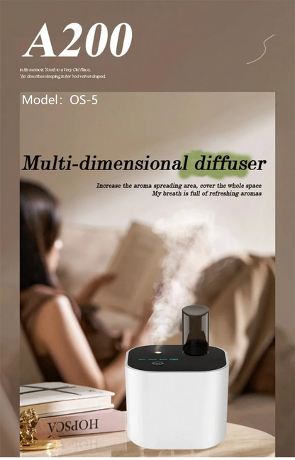Portable Waterless Essential Oil Diffuser with 3 Mist Modes
