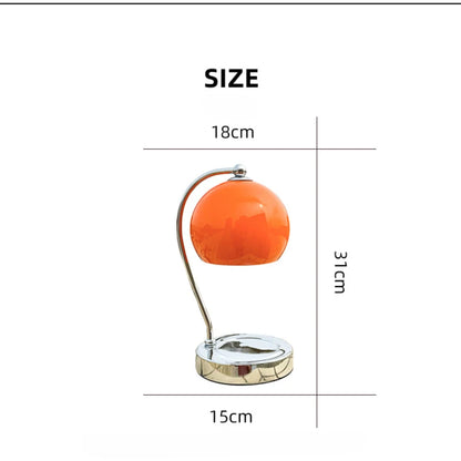 Candle Warmer Lamp with Glass Shade, Dimmer & Timer Options