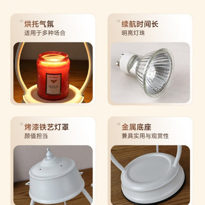 Retro Black Candle Warmer Lamp for Bedroom & Living Room