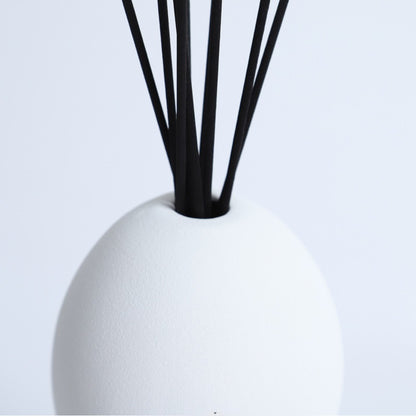 White Ceramic Eggshell Reed Diffuser Ornament