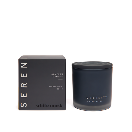 Serenity White Musk Candle 300g