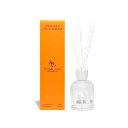 Serenity Home Bergamot & White Patchouli Reed Diffuser 200mL - The Gift Company