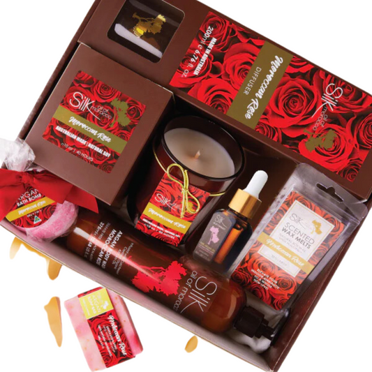 Silk Oil of Morocco - Moroccan Rose Luxe Day Spa Hamper