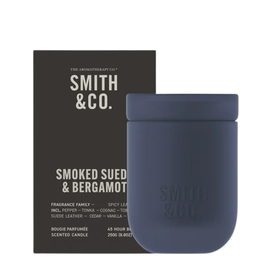 The Aromatherapy Co. Smith & Co. Candle Smoked Suede & Bergamot 250g