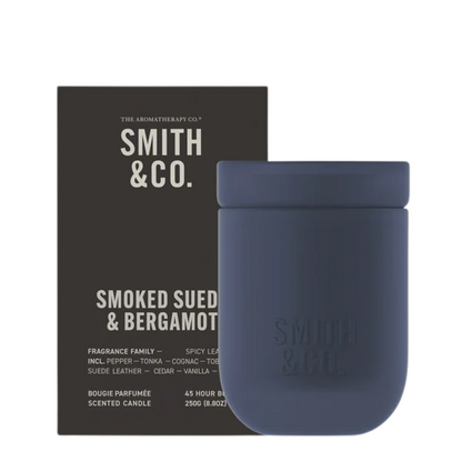 The Aromatherapy Co. Smith & Co. Candle Smoked Suede & Bergamot 250g