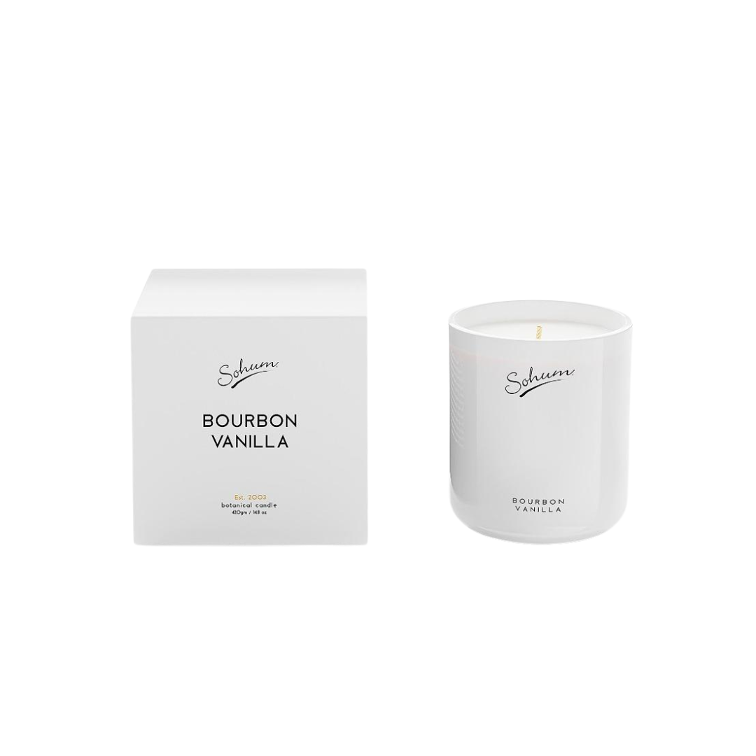 Sohum Bourbon Vanilla Signature Candle 420g - The Gift Company