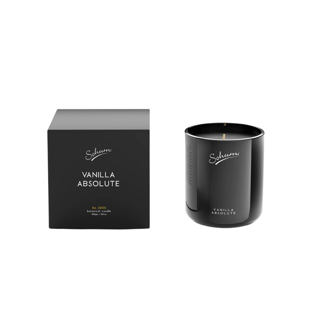 Sohum Vanilla Absolute Signature Candle 420g - The Gift Company