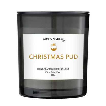 Green Nation Life Soy Wax Candle - Christmas Pud 200g